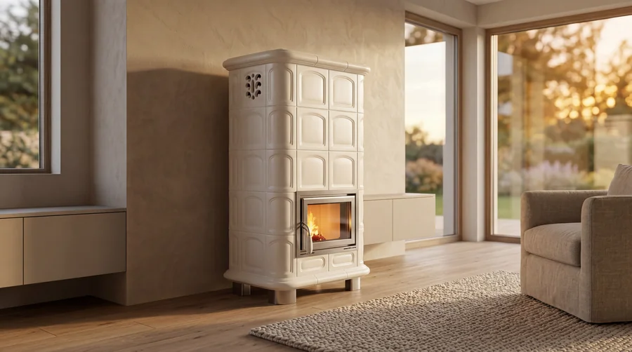 Stufa in ceramica Venere XL, versione maggiorata