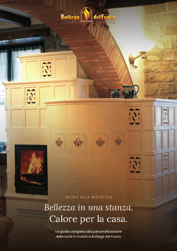 Copertina del catalogo Maioliche per Stufe da Accumolo